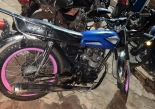 Motocicleta incautada tras el accidente.