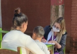 Atenciones médicas en la escuela del barrio Sto. Domingo, Concepción.