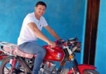 Motocicleta utilizada por la víctima.