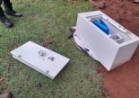 Caja fuerte forzada.