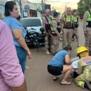 MOTOCICLISTA FALLECIÓ TRAS ROCE CON AUTOMOVIL Y CAÍDA 