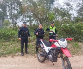 TRAS OPERATIVO ENCUBIERTO RECUPERAN MOTOCICLETA ROBADA EN BELÉN 