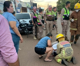 MOTOCICLISTA FALLECIÓ TRAS ROCE CON AUTOMOVIL Y CAÍDA 