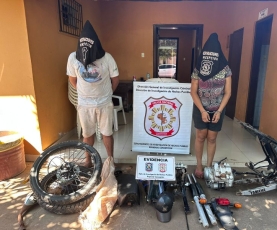 MOTO ROBADA FUE TOTALMENTE DESARMADA 