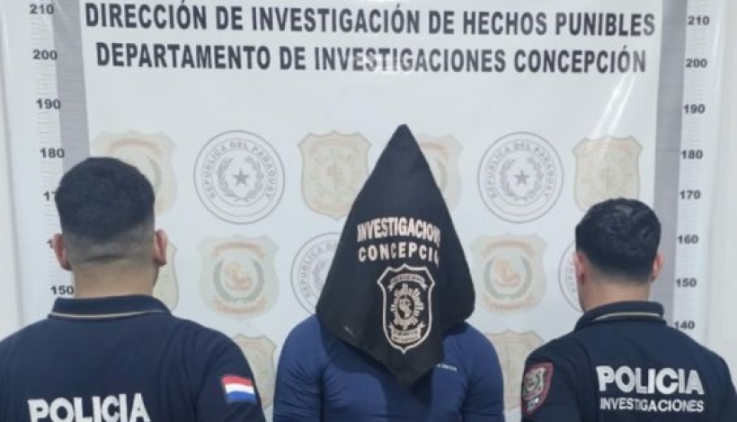 El detenido en la sede de Investigaciones 
