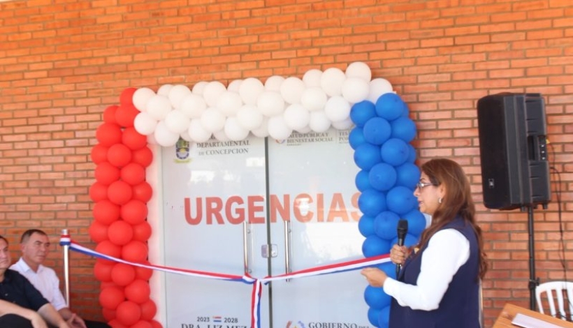 La Gobernadora de Concepción en el acto de inauguración.