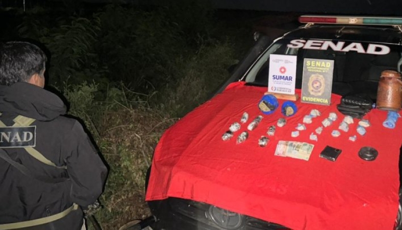 Droga incautada en San José Olero