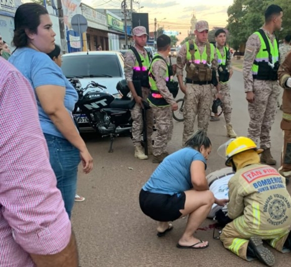 MOTOCICLISTA FALLECIÓ TRAS ROCE CON AUTOMOVIL Y CAÍDA 